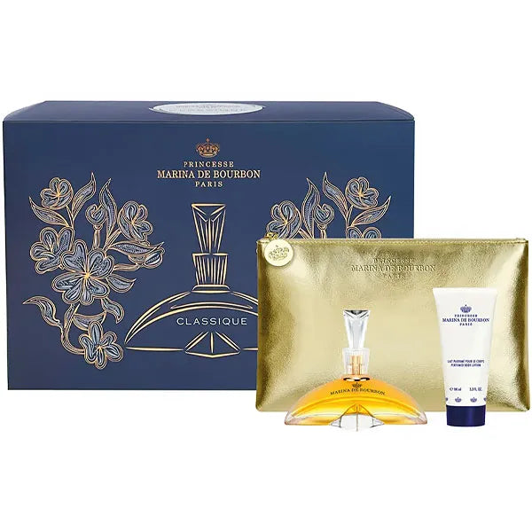 Kit Perfume Feminino Marina De Bourbon Classique EDP 100 ml + Loção Corporal + Nécessaire