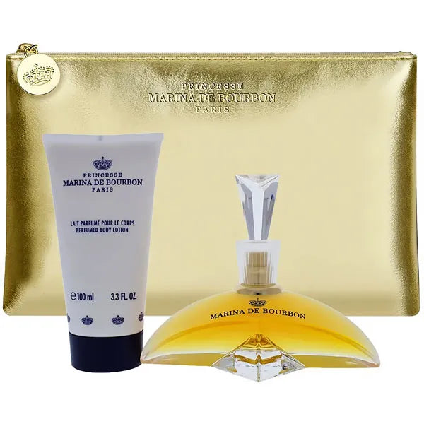 Kit Perfume Feminino Marina De Bourbon Classique EDP 100 ml + Loção Corporal + Nécessaire