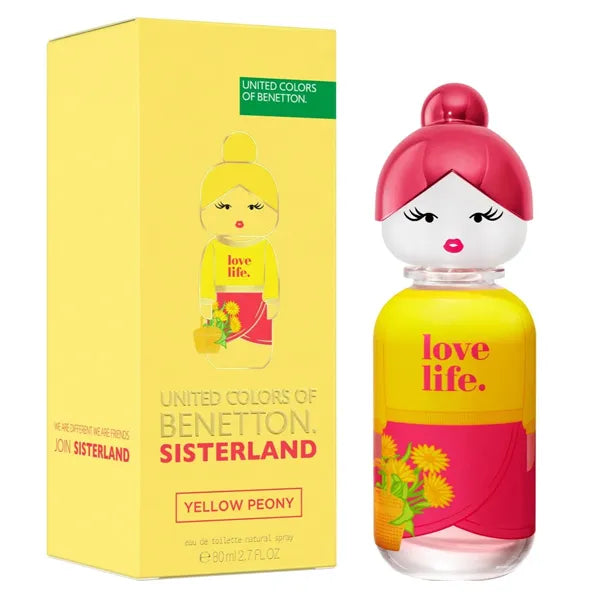 Perfume Feminino Benetton Sisterland Yellow Peony EDT 80 ml