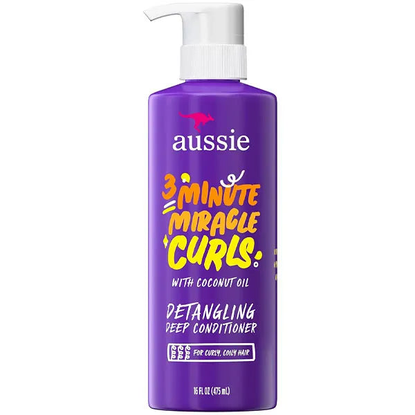 Máscara Capilar Aussie 3 Minute Miracle Curls with Coconut Oil 475 ml