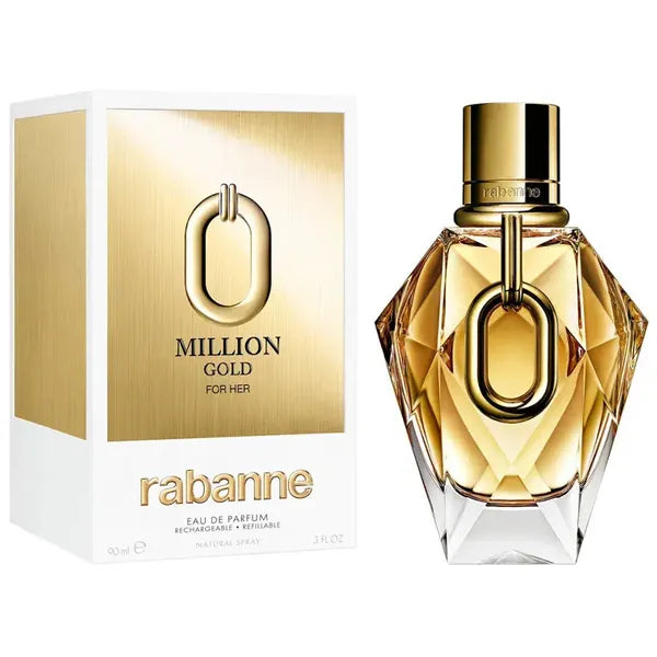 Perfume Feminino Rabanne Million Gold For Her EDP 90 ml