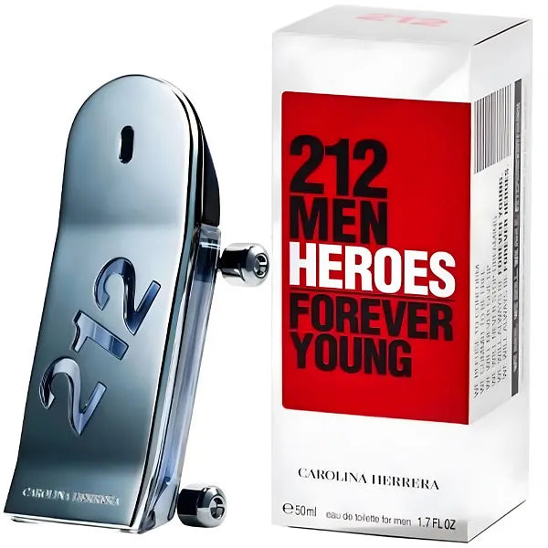 Perfume Masculino Carolina Herrera 212 Men Heroes Forever Young EDT 50 ml