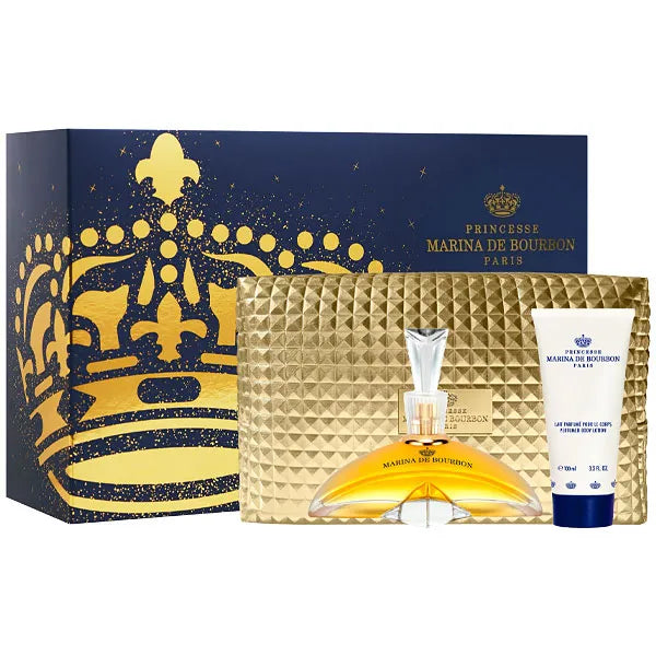 Kit Perfume Feminino Marina De Bourbon Classique EDP 100 ml + Loção Corporal + Nécessaire