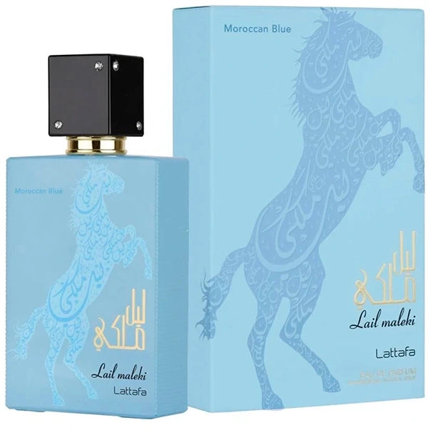 Perfume Masculino Lattafa Lail Maleki Moroccan Blue EDP 100 ml