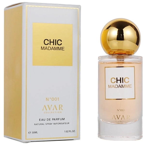 Perfume Feminino Avar Collection Chic Madamme N°001 EDP 30 ml