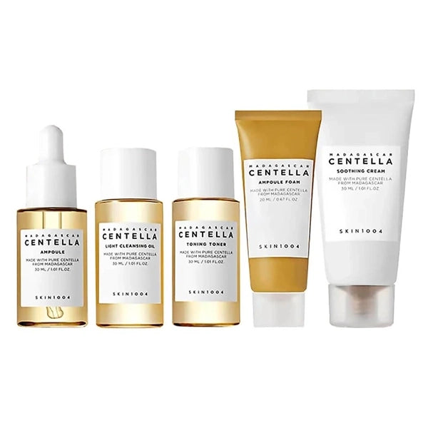 Kit Cuidado Facial SKIN1004 Madagascar Centella Travel - 5 Peças