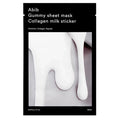 Máscara Facial Abib Gummy Sheet Mask Collagen Milk Sticker - 1 Unidade