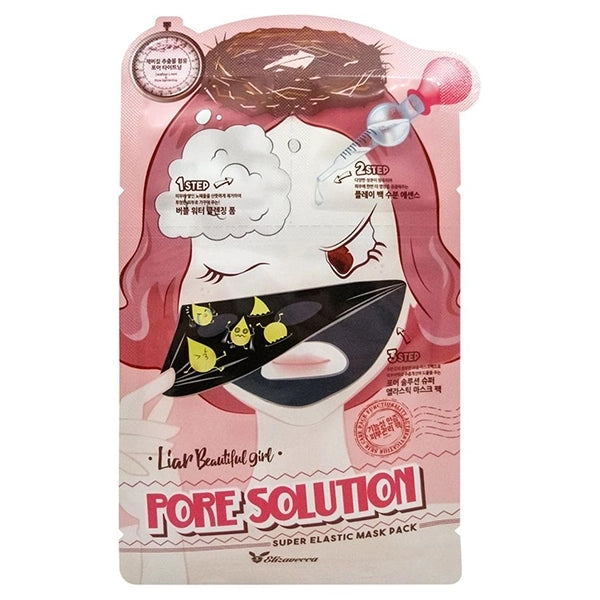 Máscara Facial Elizavecca Pore Solution Super Elastic - 10 Unidades