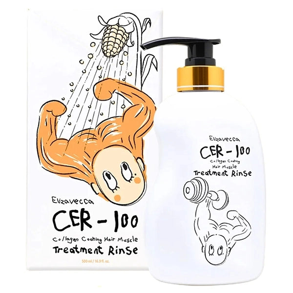 Tratamento Capilar Elizavecca CER-100 Collagen Coating Hair Muscle Treatment Rinse 500 ml