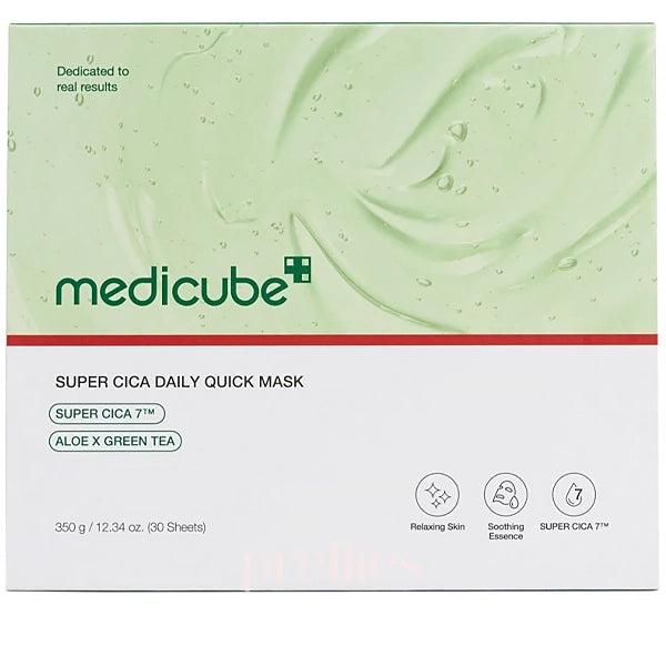 Máscara Facial Medicube Super Cica Daily Quick Mask - 30 Unidades