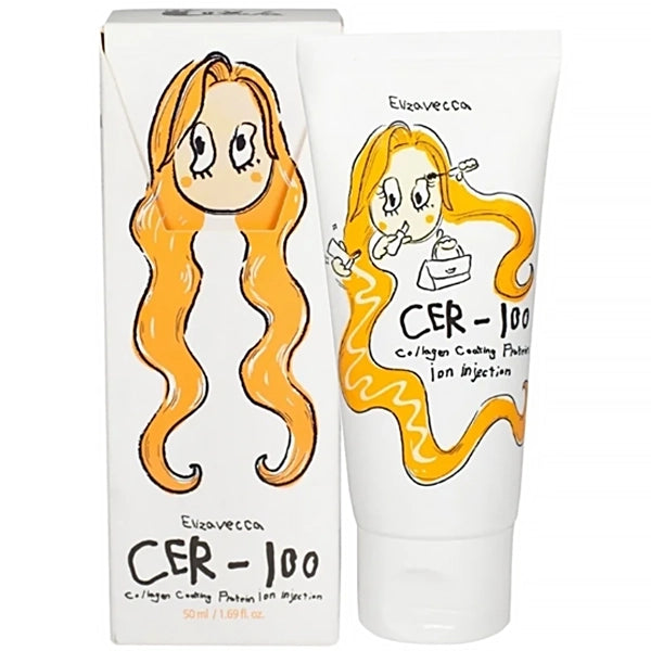 Máscara Capilar Elizavecca CER-100 Collagen Coating Protein Ion Injection 50 ml