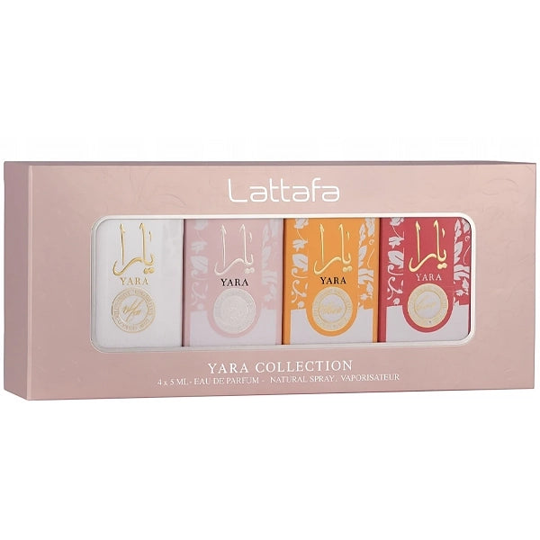 Kit Perfume Feminino Lattafa Yara Collection EDP 5 ml - 4 Unidades