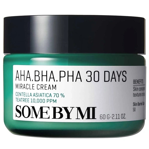 Creme Facial Hidratante SOME BY MI AHA BHA PHA 30 Days Miracle de 60 g