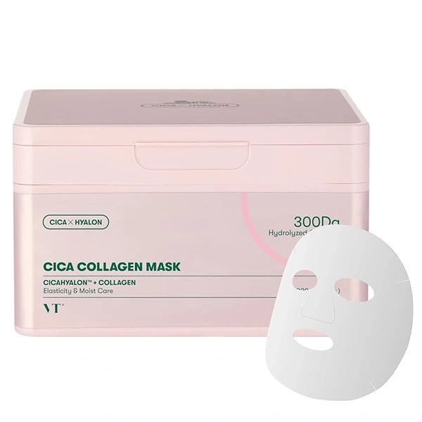 Máscara Facial VT Cosmetics Cica Collagen Mask - 30 Unidades