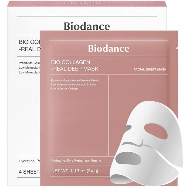 Máscara Facial Biodance Bio-Collagen Real Deep Mask - 4 Unidades