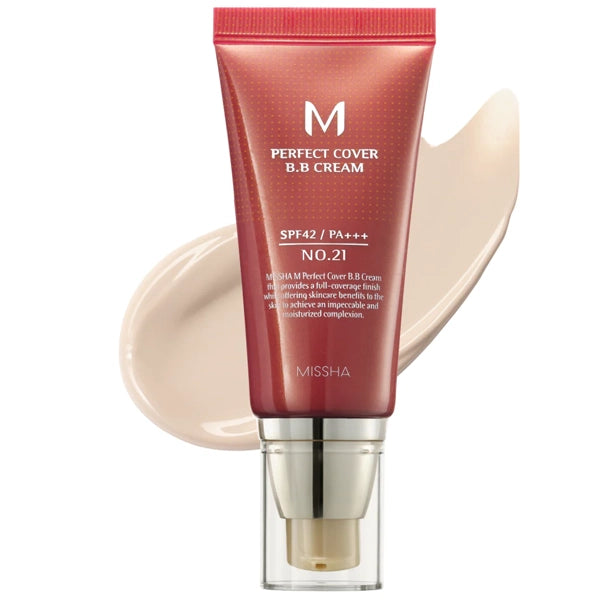 Base MISSHA M Perfect Cover BB Cream SPF 42 PA+++ - N.21 Light Beige