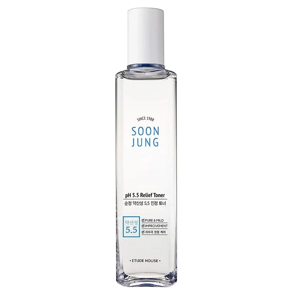 Tônico Facial ETUDE Soon Jung pH 5.5 Relief de 200 ml