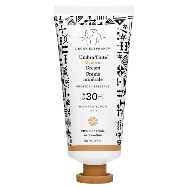 Protetor Solar Drunk Elephant Umbra Tinte Mineral Cream SPF 30 PA+++ 60 ml