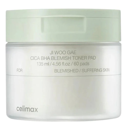 Almofadas Tônicas Celimax JI Woo Gae Cica BHA Blemish de 60 Unidades