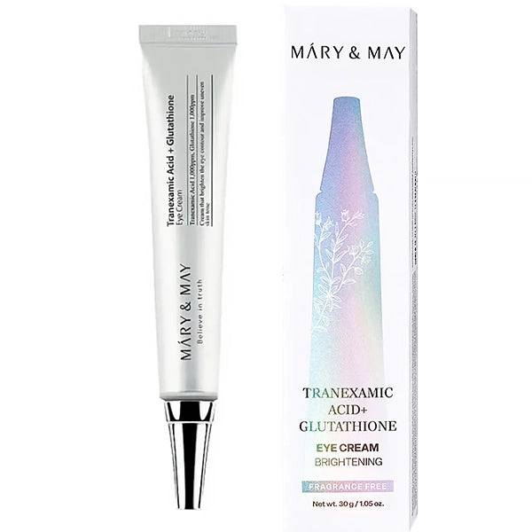 Creme para Contorno de Olhos Mary&amp;May Tranexamic Acid+ Glutathion de 30 ml