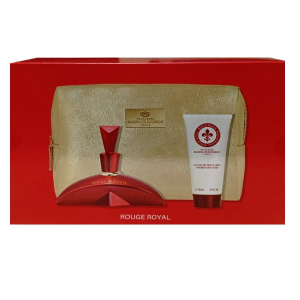 Kit Perfume Feminino Marina De Bourbon Rouge Royal EDP 100 ml + Loção 100 ml + Estojo