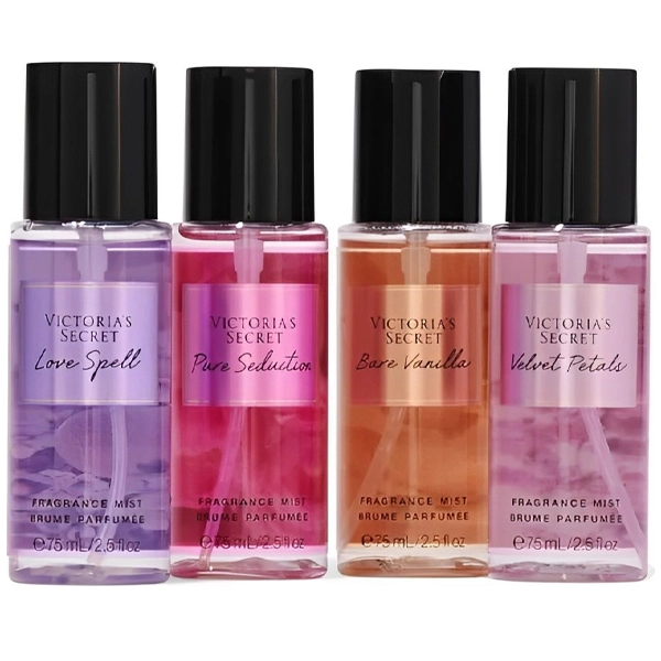 Colônia Spray Feminino Victoria's Secret The Best Of Mist Brume Parfumée 75 ml - 4 Unidades