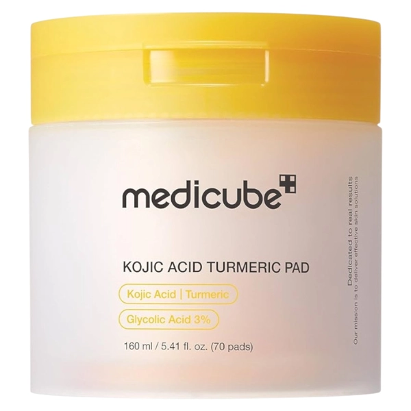 Almofadas Tônicas Medicube Kojic Acid Turmeric Pad de 70 unidades