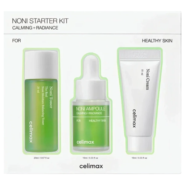 Kit Cuidado Facial Celimax The Real Noni Starter - 3 Peças
