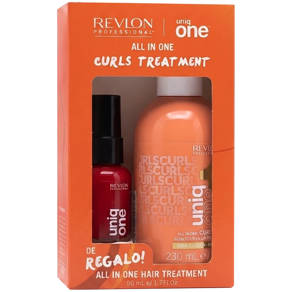 Leave-In Revlon UniqOne All In One Curls 230 ml + UniqOne All In One Classic 50 ml