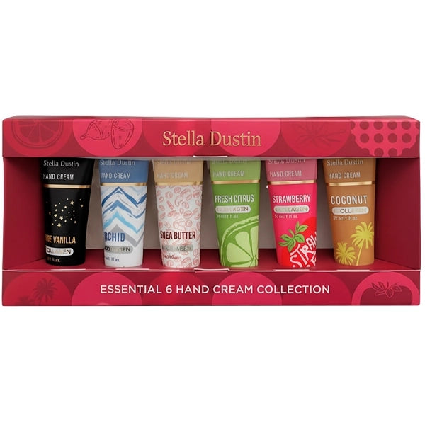 Kit Creme para Mãos Stella Dustin Essential Hand Cream Collection 30 ml - 6 Unidades