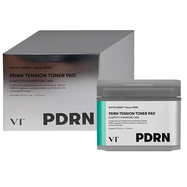Almofadas Tônicas  VT Cosmetics PDRN Tension Toner Pad de 60 Unidades
