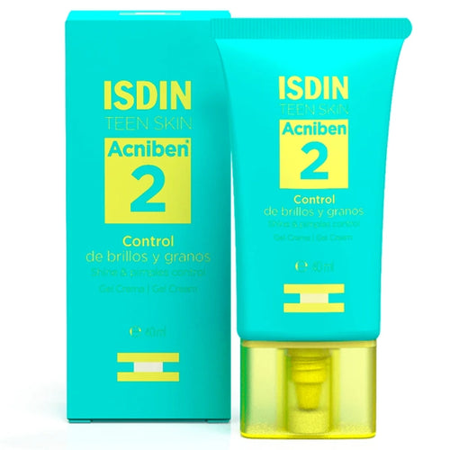 Creme Facial Hidratante Isdin Acniben 2 Shine &amp; Pimples Control de 40 ml