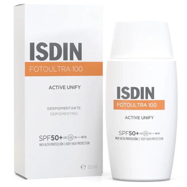 Protetor Solar Facial ISDIN Fotoultra 100 Active Unify SPF50+ 50 ml