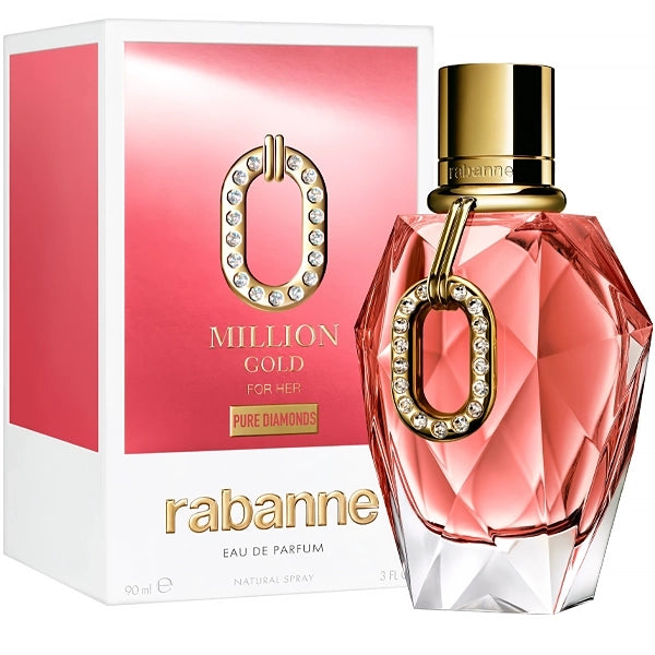 Perfume Feminino Paco Rabanne Million Gold For Her Pure Diamonds EDP 90 ml