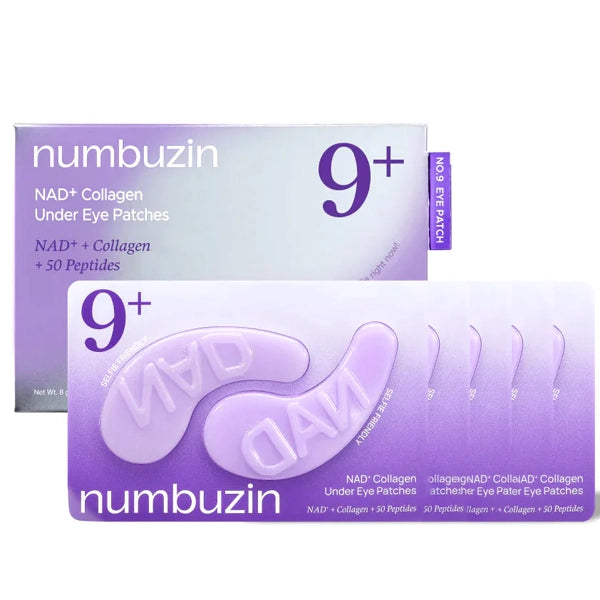 Máscara para Contorno de Olhos Numbuzin No.9 NAD+ Collagen Under Eye Patches - 5 Unidades