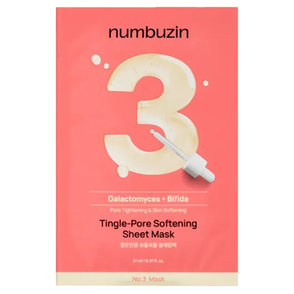 Máscara Facial Hidratante Numbuzin No.3 Tingle-Pore Softening - 1 Unidade