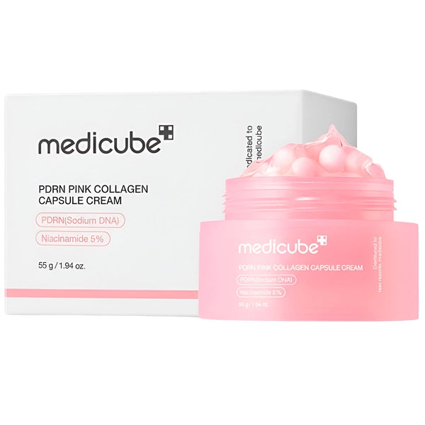 Creme Facial Hidratante Medicube PDRN Pink Collagen Capsule Cream de 55 g
