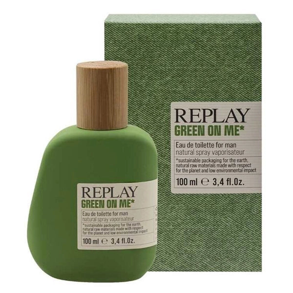 Perfume Masculino Replay Green On Me EDT 100ml + Brinde