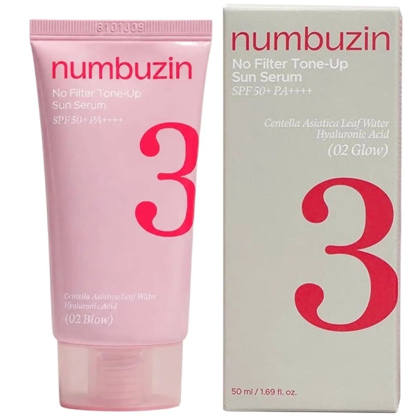 Sérum Protetor  Solar Numbuzin No.3 No Filt Tone-Up Sun Serum SPF50+ PA++++ de 50ml