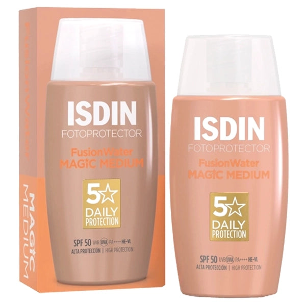 PROTETOR SOLAR FACIAL ISDIN FW COLOR MEDIUM SPF50 50ML (154186)