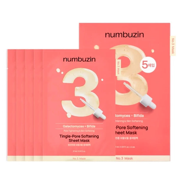 MASCARA FACIAL NUMBUZIN NO3 TINGLE-PORE SOFTENING SHEET(5UN)135M(80845