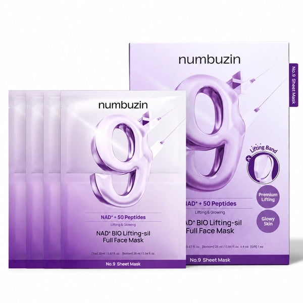 MASCARA FACIAL NUMBUZIN NO9 NAD BIO LIFTING-SIL FULL FACE (4UN)(063128