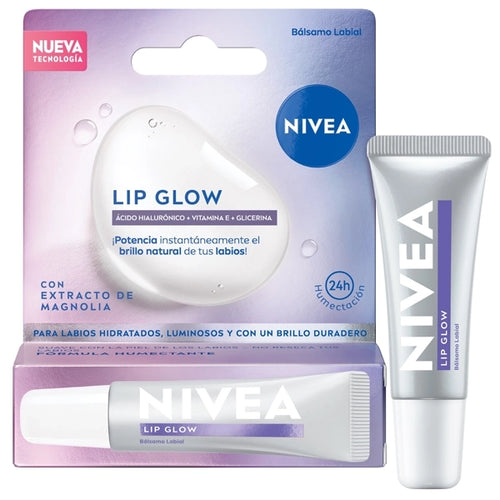 Bálsamo Labial NIVEA Lip Glow Acido Hialuronico 4.8g
