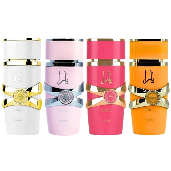 Kit Perfume Feminino Lattafa Yara Collection EDP 5 ml - 4 Unidades