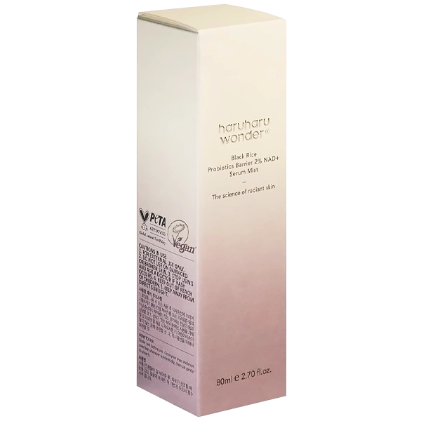 Sérum Facial Haruharu Wonder Black Rice Probiotics Barrier 2% NAD+ Serum Mist de 80 ml