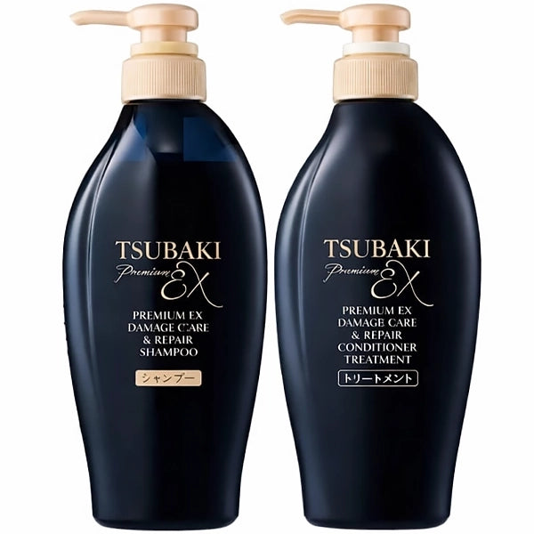 Kit Shampoo Tsubaki Premium EX Damage Care &amp; Repair 400 ml + Condicionador 400 ml