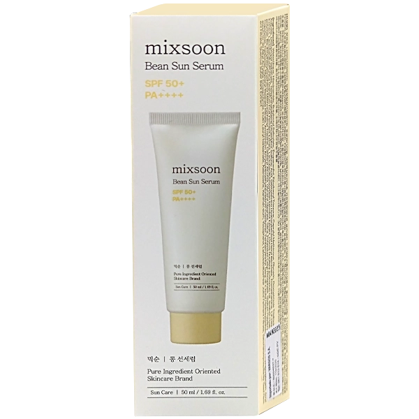 Protetor Solar Facial Mixsoon Bean Sun Serum SPF 50+ PA++++ 50 ml