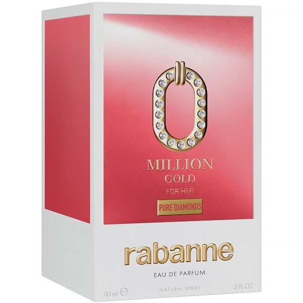 Perfume Feminino Paco Rabanne Million Gold For Her Pure Diamonds EDP 90 ml