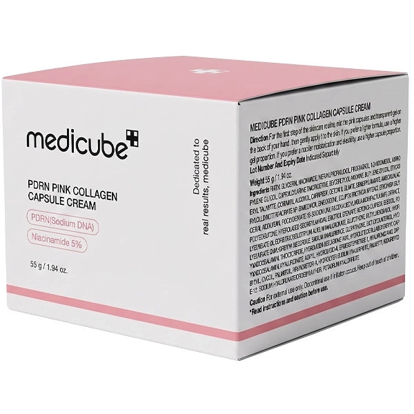 Creme Facial Hidratante Medicube PDRN Pink Collagen Capsule Cream de 55 g