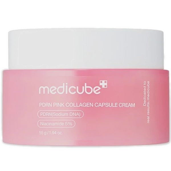 Creme Facial Hidratante Medicube PDRN Pink Collagen Capsule Cream de 55 g
